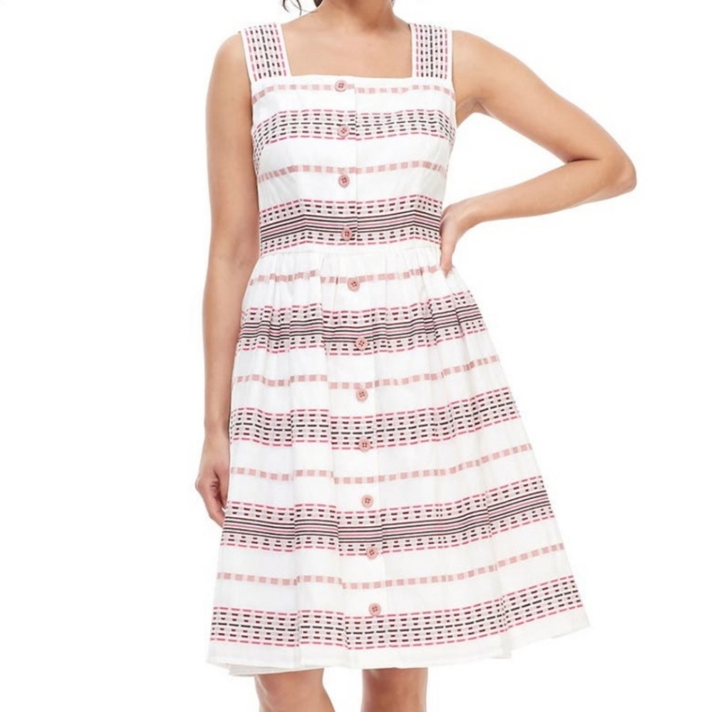 GAL MEETS GLAM Ashton Square Neck Dobby Sundress 4